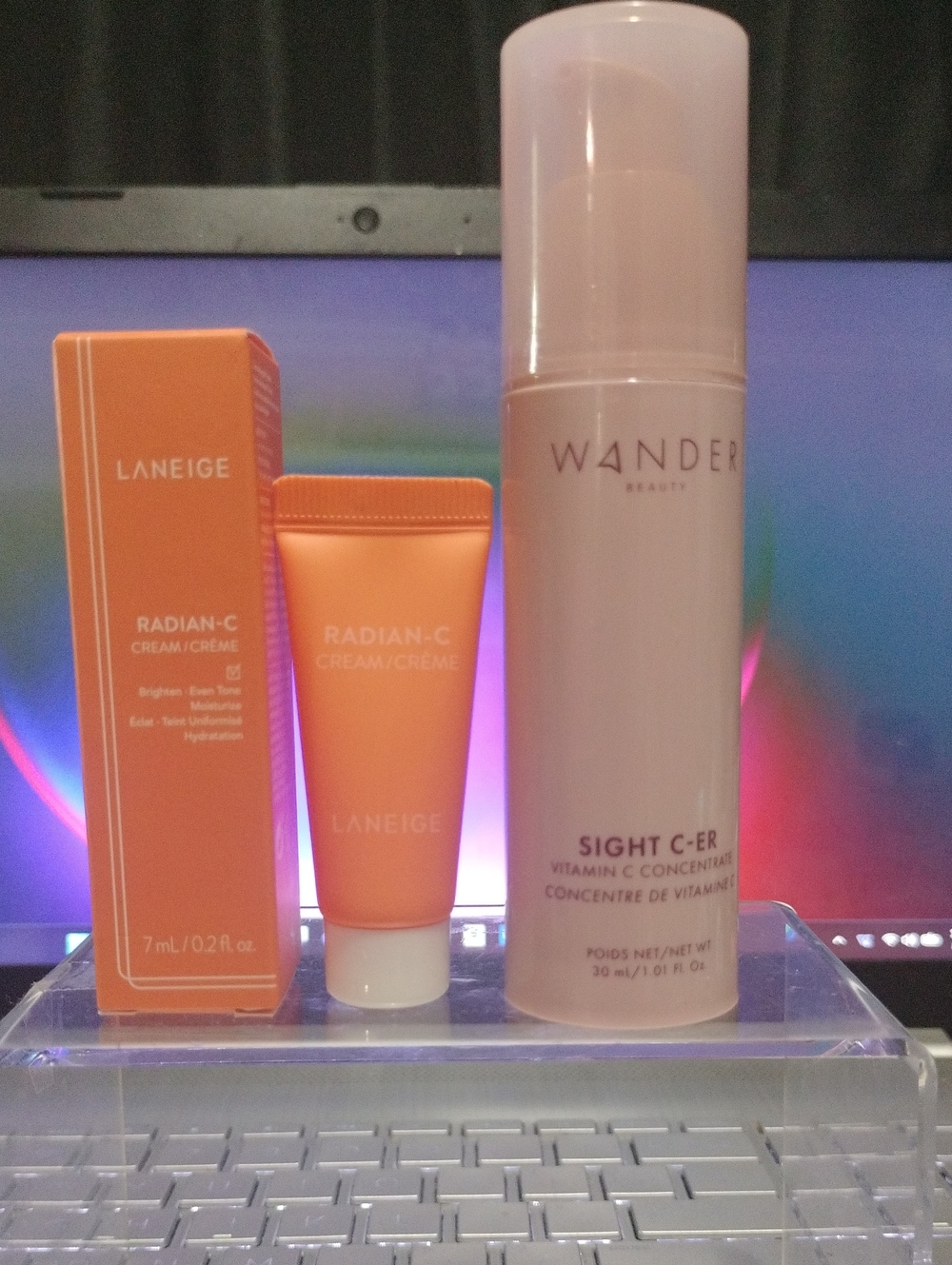 LANEIGE Radian-C Brightening Cream - Travel Size & Wander Beauty Sight C-Er